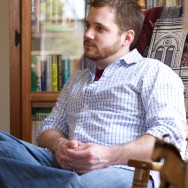 Erik relaxing on a rocking chair in Bowie, Maryland, USA