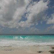 the Indian Ocean from the shores of Sister Island in the Seychelles